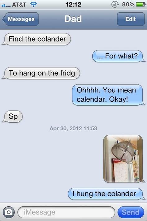 Listening to your parents, just like they raised you to do.